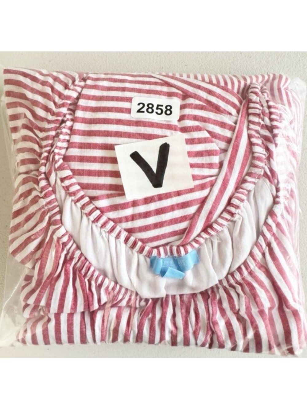 Draper James striped Red and white Tiered Cotton midi Dress Flared Medium - Picture 11 of 12